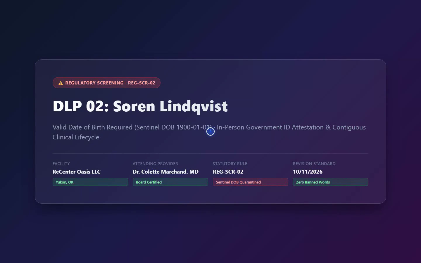 DLP Scenario 2: Soren Lindqvist Poster
