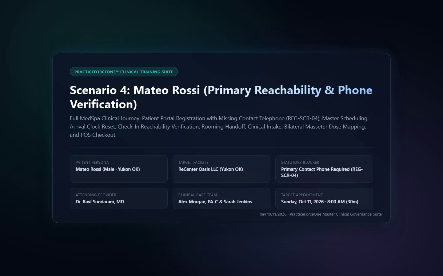 DLP Scenario 4: Mateo Rossi Poster