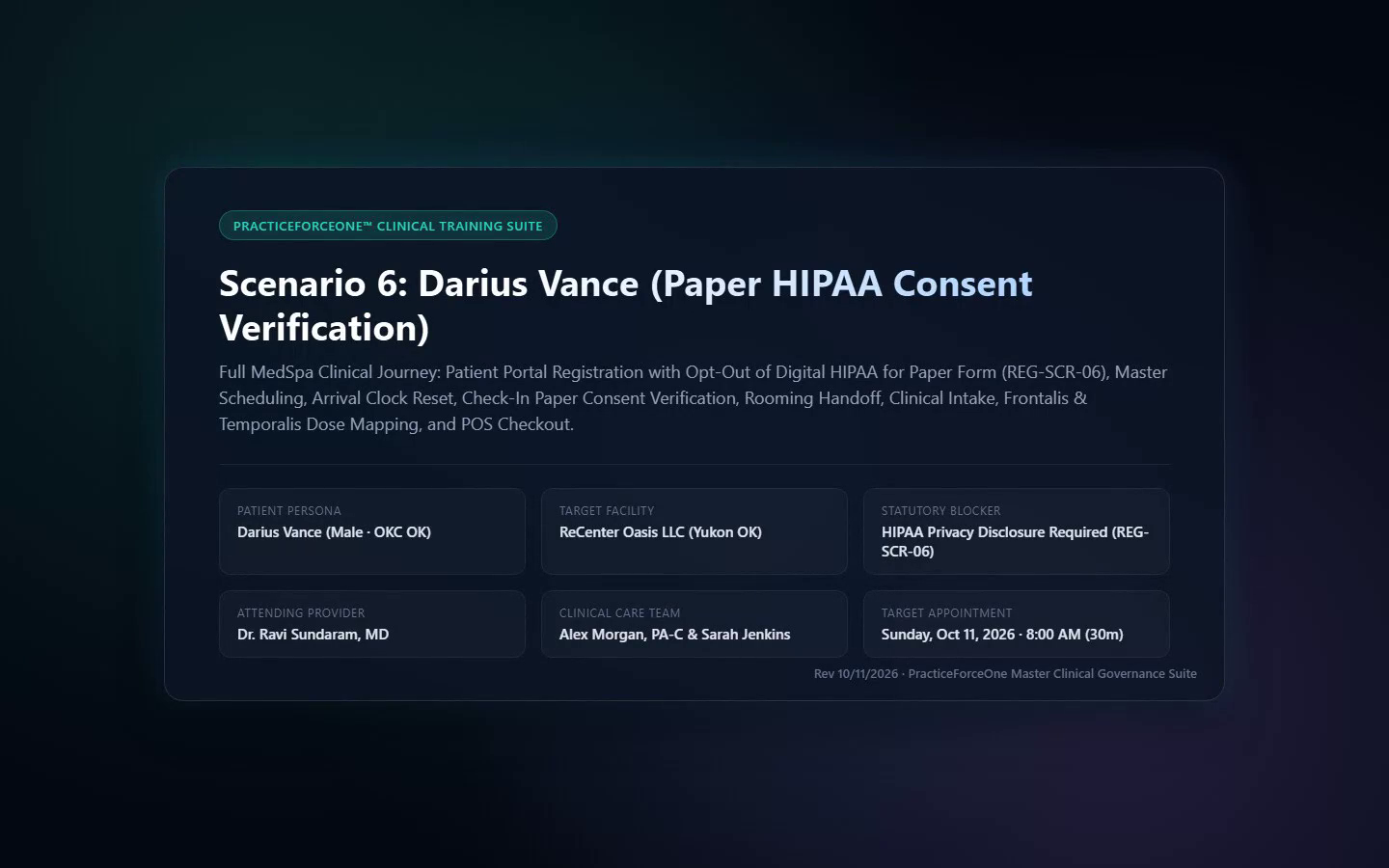 DLP Scenario 6: Darius Vance Poster